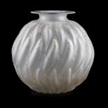 RENÉ LALIQUE (1860-1945) 'MARISA' NO.1002 CLEAR AND FROSTED GLASS VASE, DESIGNED 1927
