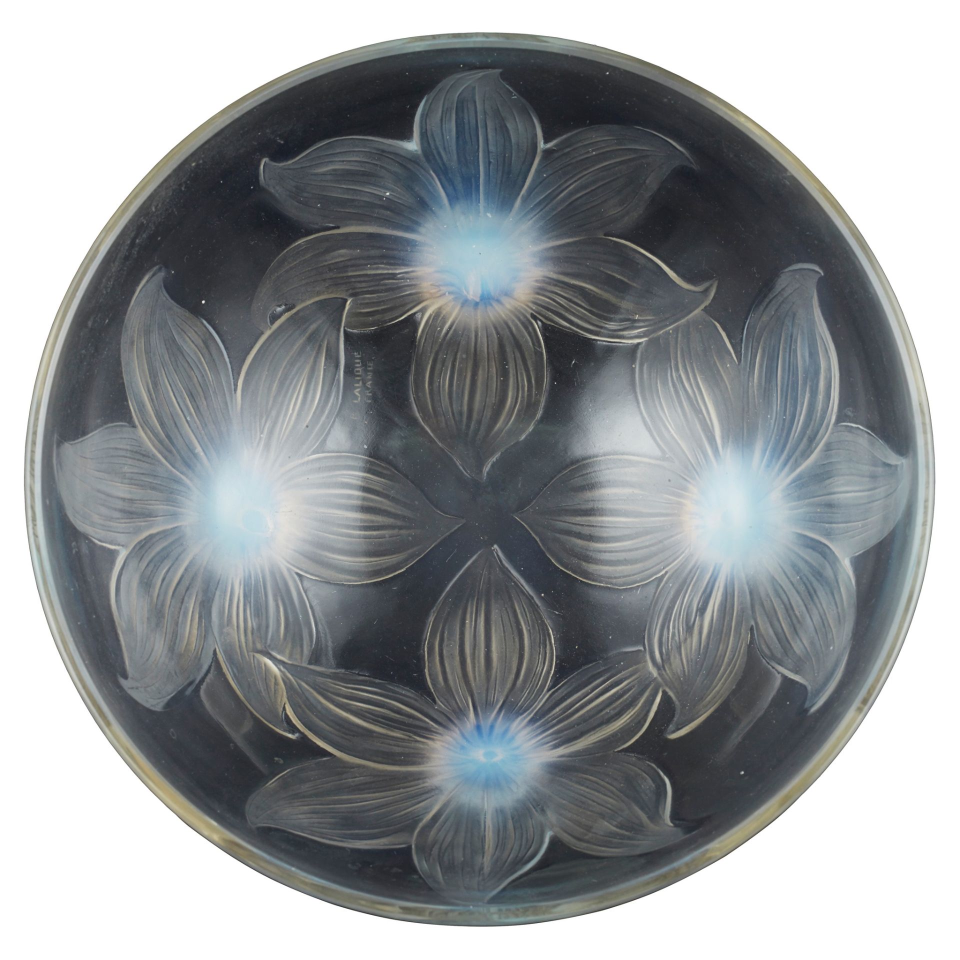 RENÉ LALIQUE (1860-1945) 'LYS' NO. 382 OPALESCENT GLASS BOWL, DESIGNED 1924 - Bild 2 aus 2