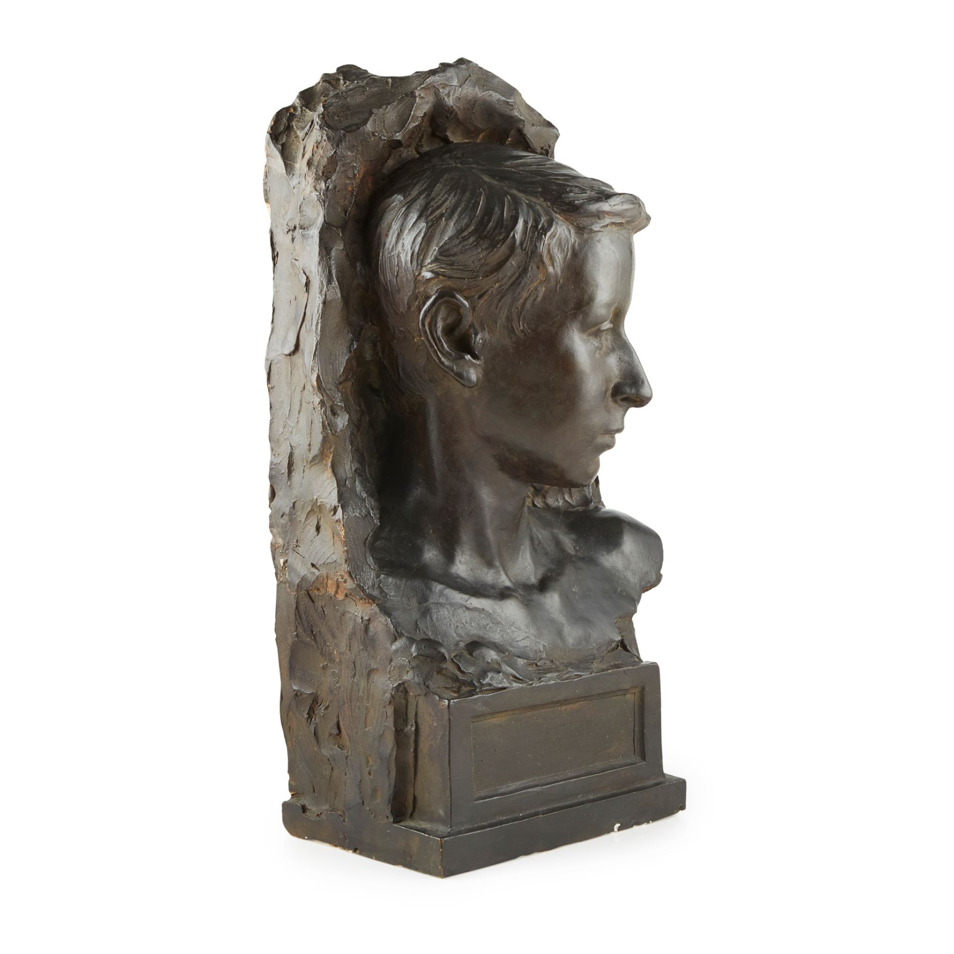 § RICHARD GARBE (1876-1957) BUST OF A BOY, DATED 1907 - Image 2 of 3