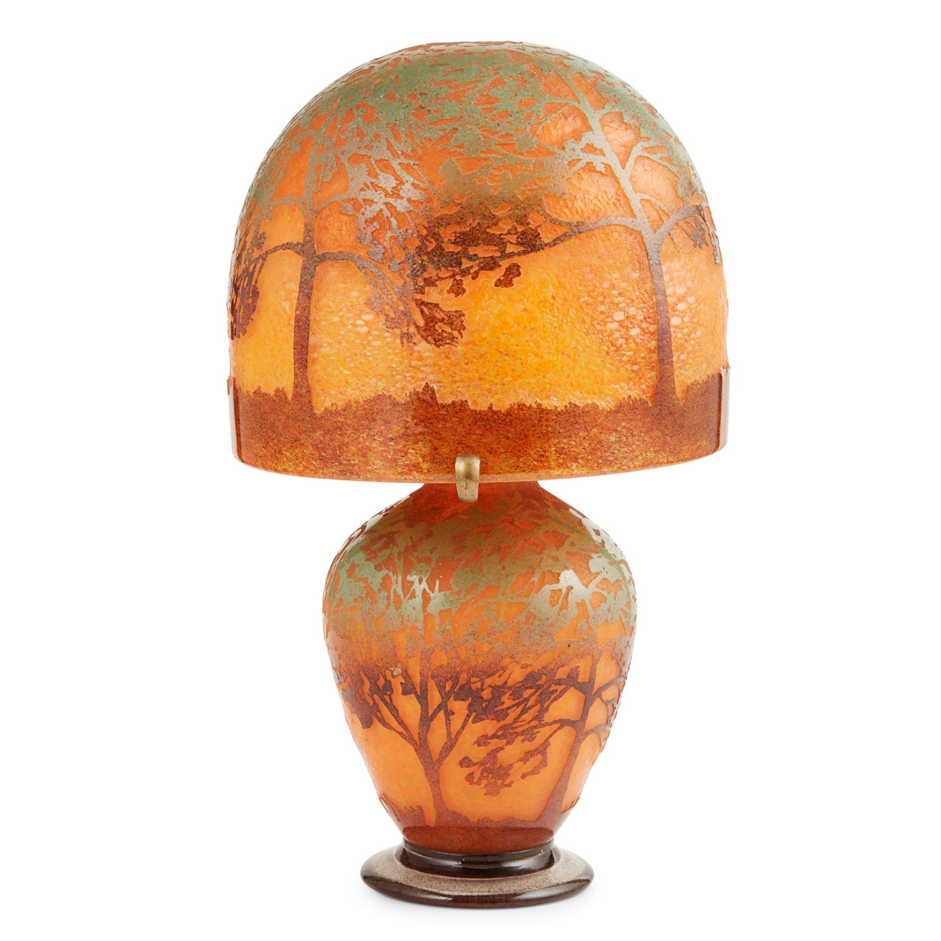 JOHN MONCRIEFF LTD., PERTH RARE 'MONART' CAMEO GLASS LAMP, CIRCA 1930