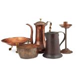 ENGLISH SCHOOL GROUP OF ARTS & CRAFTS COPPER & BRASS WARES