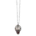 GEORG JENSEN (1866-1935) SILVER PENDANT NECKLACE, POST 1945