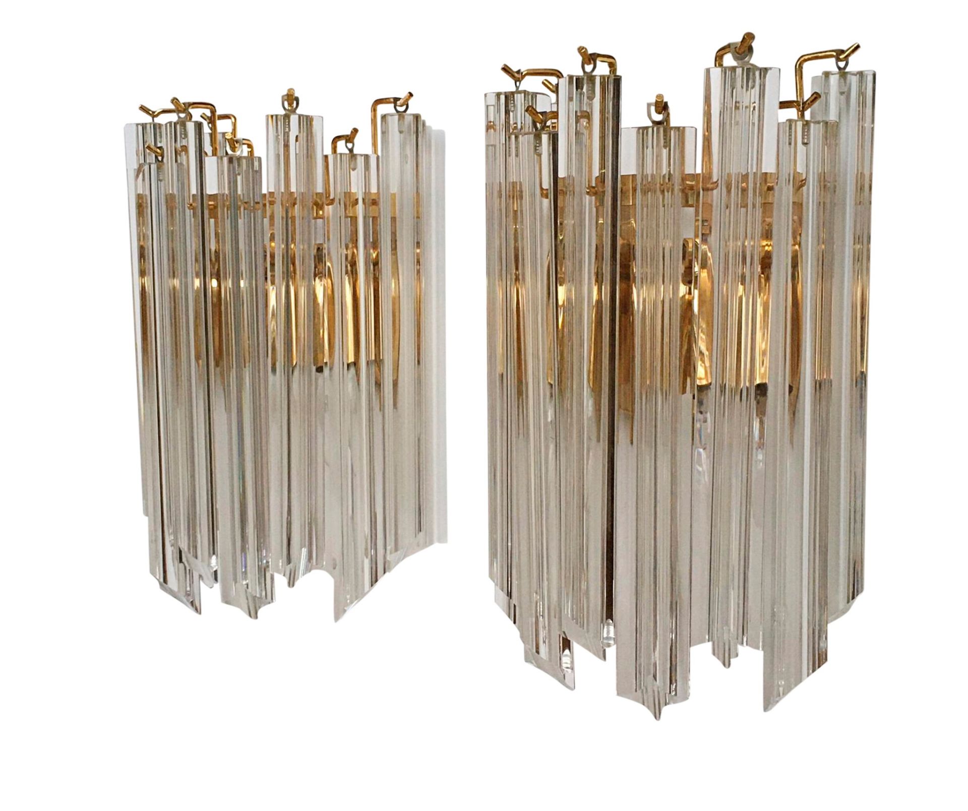 ATTRIBUTED TO VENINI, MURANO PAIR OF 'ASTRA QUADRILOBO' CRYSTAL CHANDELIERS, CIRCA 1960 - Image 3 of 4