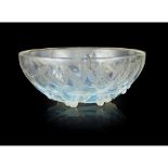 RENÉ LALIQUE (1860-1945) 'GUI NO.1' NO. 3223 OPALESCENT GLASS BOWL, DESIGNED 1921