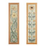 CONTINENTAL SCHOOL MATCHED PAIR OF ART NOUVEAU PANELS, EARLY 20TH CENTURY