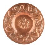 MANNER OF JOHN PEARSON ARTS & CRAFTS COPPER CHARGER, CIRCA 1900
