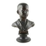 § RICHARD GARBE (1876-1957) BUST OF A BOY, DATED 1898