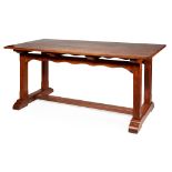 ENGLISH SCHOOL, MANNER OF WILLIAM LETHABY ARTS & CRAFTS OAK CENTRE TABLE, CIRCA 1900
