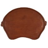 ROBERT 'MOUSEMAN' THOMPSON (1876-1955) LARGE KIDNEY-SHAPED OAK TRAY, CIRCA 1970S-80S