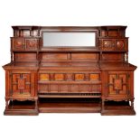 ENGLISH SCHOOL, MANNER OF BRUCE TALBERT LARGE AESTHETIC MOVEMENT OAK SIDEBOARD, CIRCA 1880