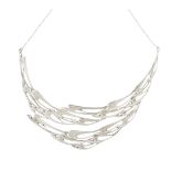 AFTER PETER WYLIE DAVIDSON GLASGOW STYLE SILVER ‘SWALLOWS’ NECKLACE, 1975
