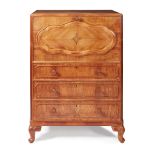 WYLIE & LOCHHEAD, GLASGOW WALNUT COCKTAIL CABINET, CIRCA 1920