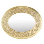 ALEXANDER RITCHIE (1856-1941), IONA CELTIC REVIVAL BRASS WALL MIRROR, CIRCA 1900