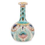 CARLO MANZONI (1855-1910) FOR MINERVA ART WARE MANUFACTURERS GOURD VASE, DATED 1897