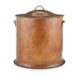 ATTRIBUTED TO JESSON, BIRKETT & CO., BIRMINGHAM ARTS & CRAFTS COAL BUCKET & COVER, CIRCA 1900