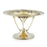 PHILIP HANSON ABBOT ARTS & CRAFTS SILVER-GILT CENTREPIECE TAZZA, LONDON, 1909