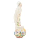 IGNI, TORINO ART DECO CERAMIC FIGURE OF A WOMAN, CIRCA 1930