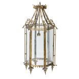 ENGLISH SCHOOL, MANNER OF A.W.N. PUGIN GOTHIC REVIVAL HALL LANTERN, CIRCA 1880