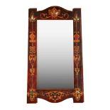 EDWARDIAN PAINTED OAK MIRROR, CIRCA 1910