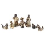 JOHANN MARESCH (1821-1914), BERNHARD BLOCH (1836-1909) AND OTHERS GROUP OF TERRACOTTA FIGURES,