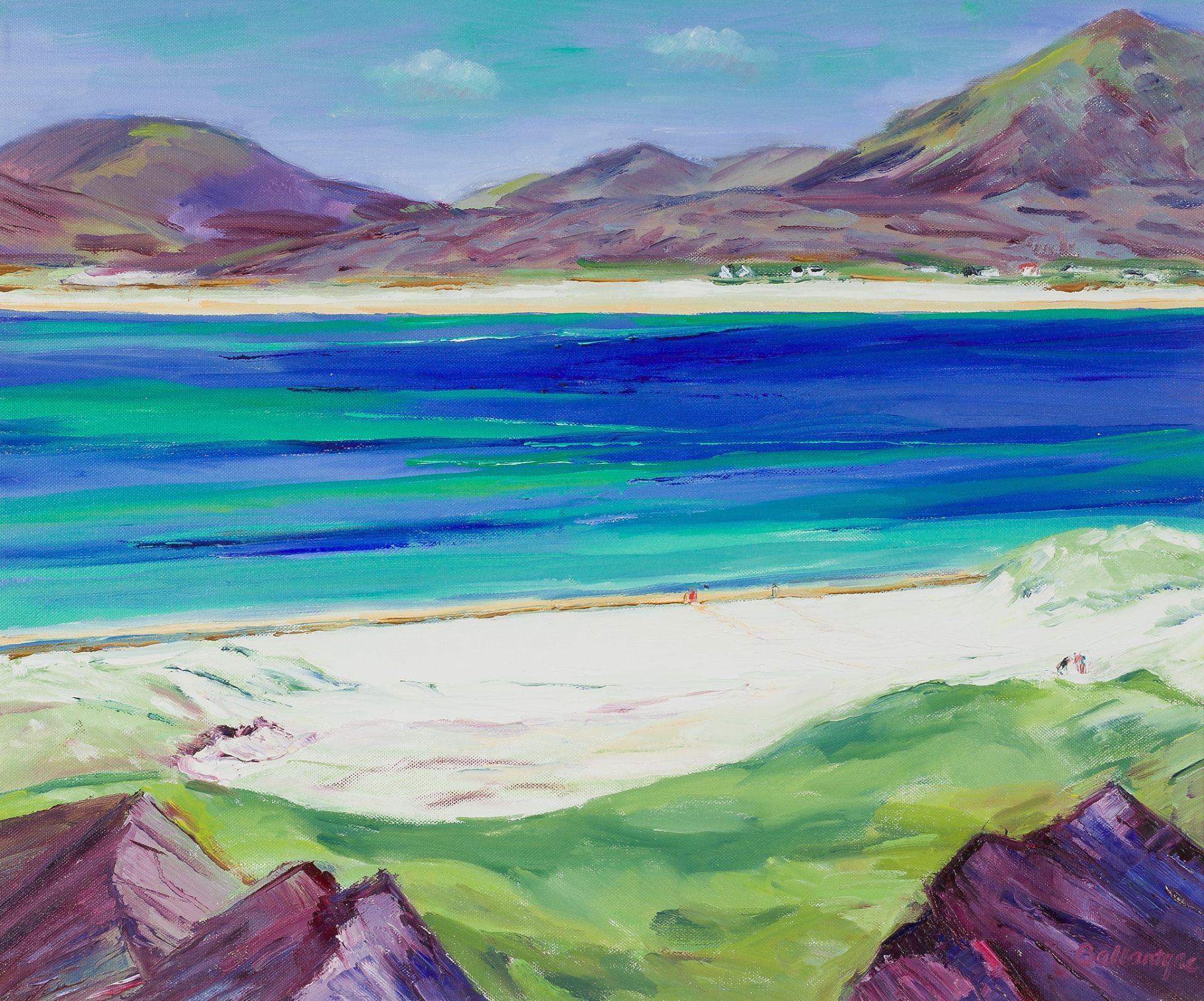 § MARGARET BALLANTYNE S.A.A.C. (SCOTTISH B.1936) ERISKAY BEACH