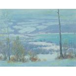 WILLIAM CHARLES BAKER (20TH CENTURY AMERICAN) A WINTER LANDSCAPE, UPSTATE N.Y.