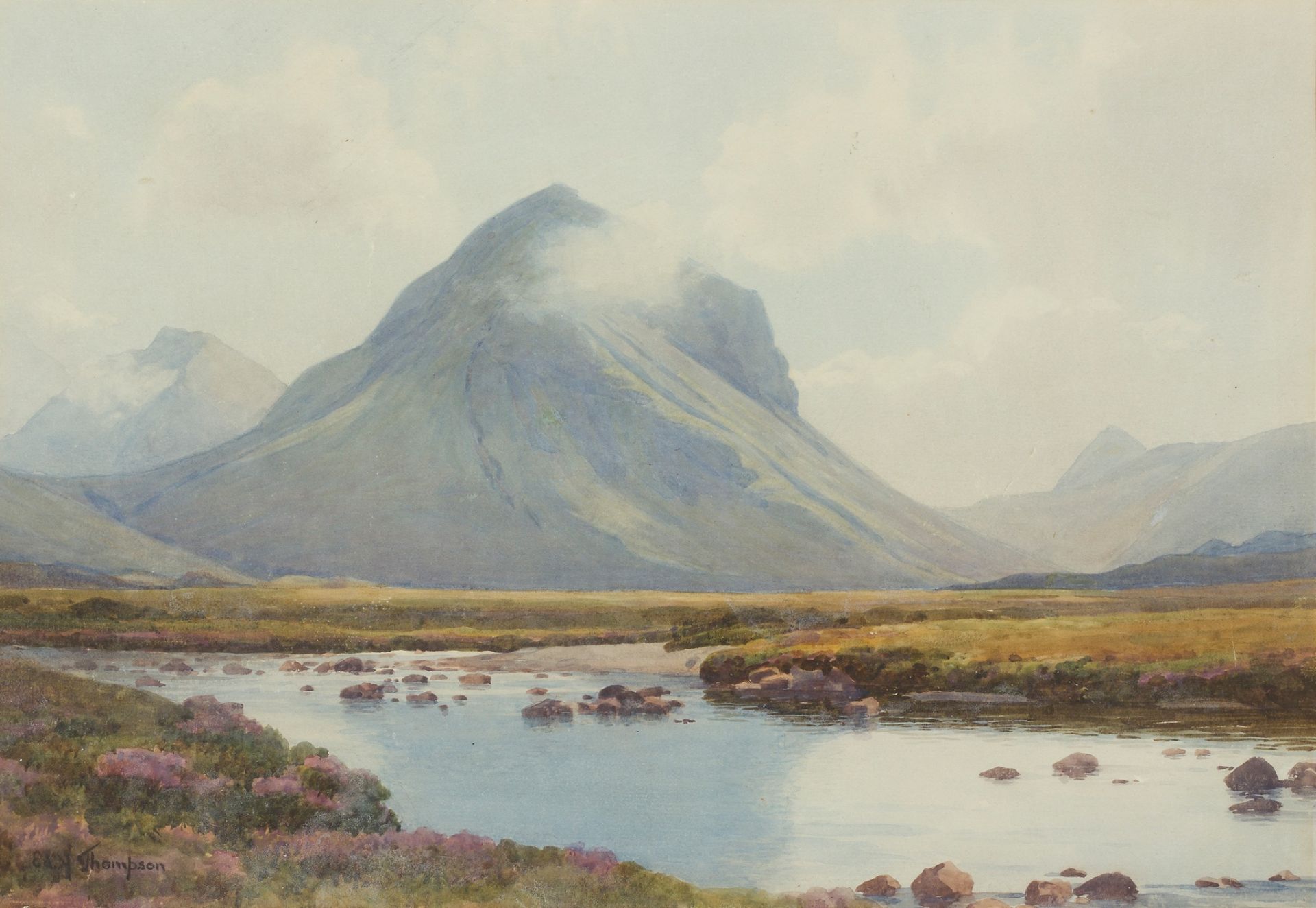 EDWARD H. THOMPSON (BRITISH 1879-1949) MARSCO FROM SLIGACHAN BURN