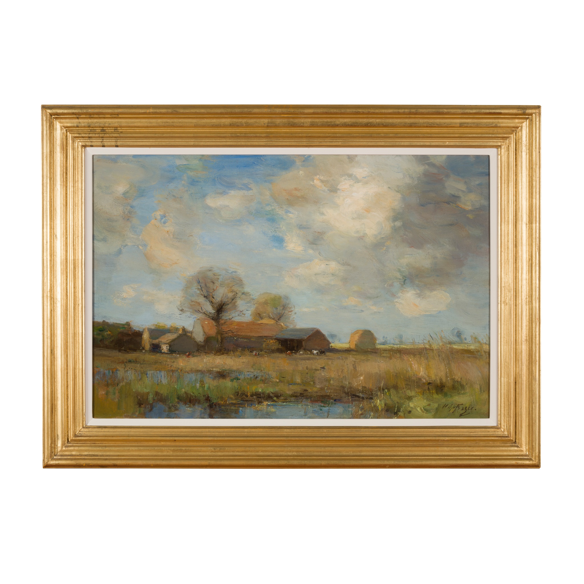 § WILLIAM MILLER FRAZER R.S.A. (SCOTTISH 1864-1961) THE FENS - Image 2 of 2