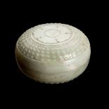 CELADON JADE CIRCULAR BOX QING DYNASTY, 19TH CENTURY