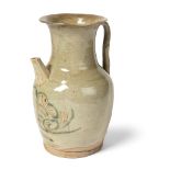 CHANGSHA STRAW-GLAZED EWER TANG DYNASTY