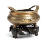 BRONZE TRIPOD CENSER QING DYNASTY, 18TH-19TH CENTURY