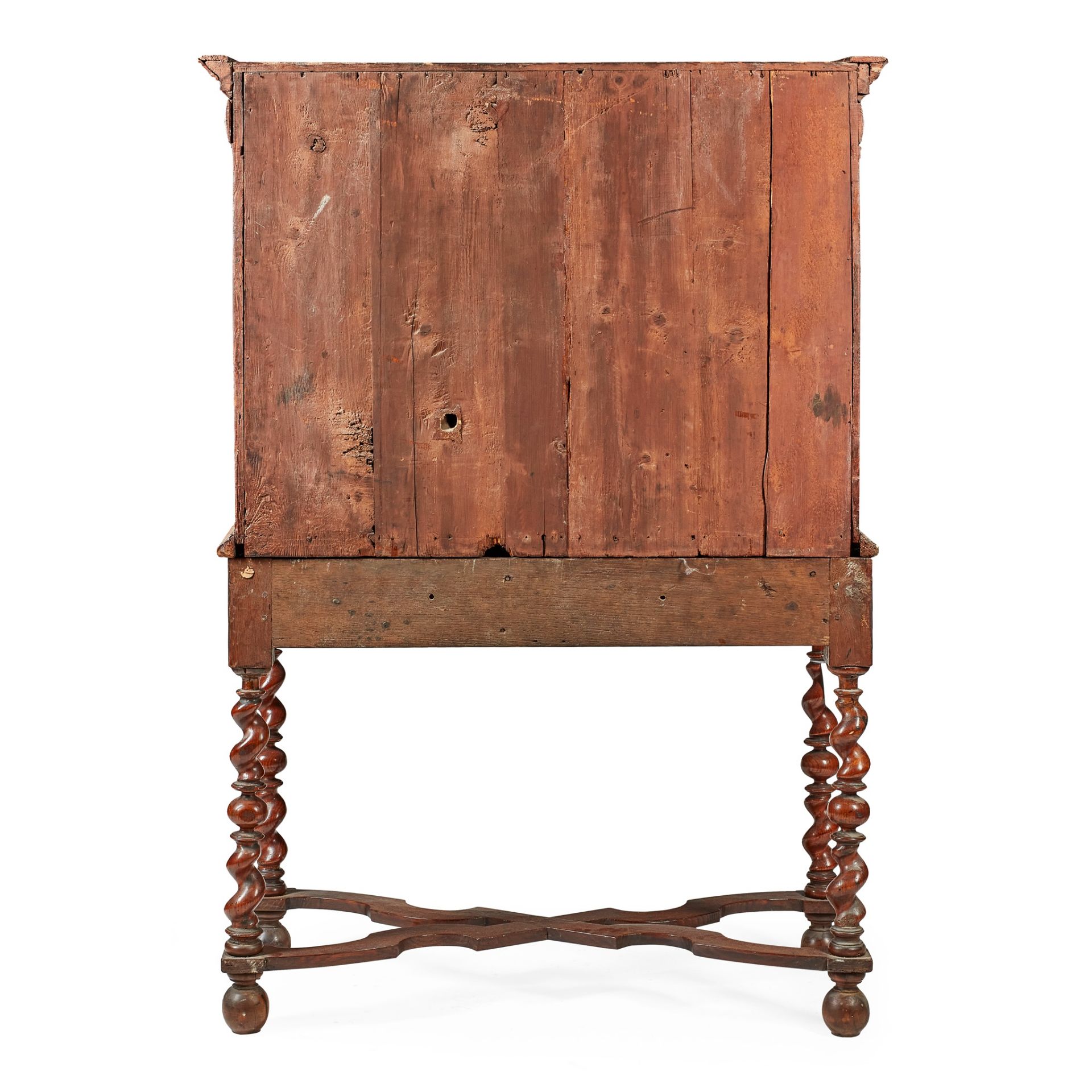 WILLIAM AND MARY WALNUT OYSTER VENEERED CABINET-ON-STAND LATE 17TH CENTURY - Image 3 of 3