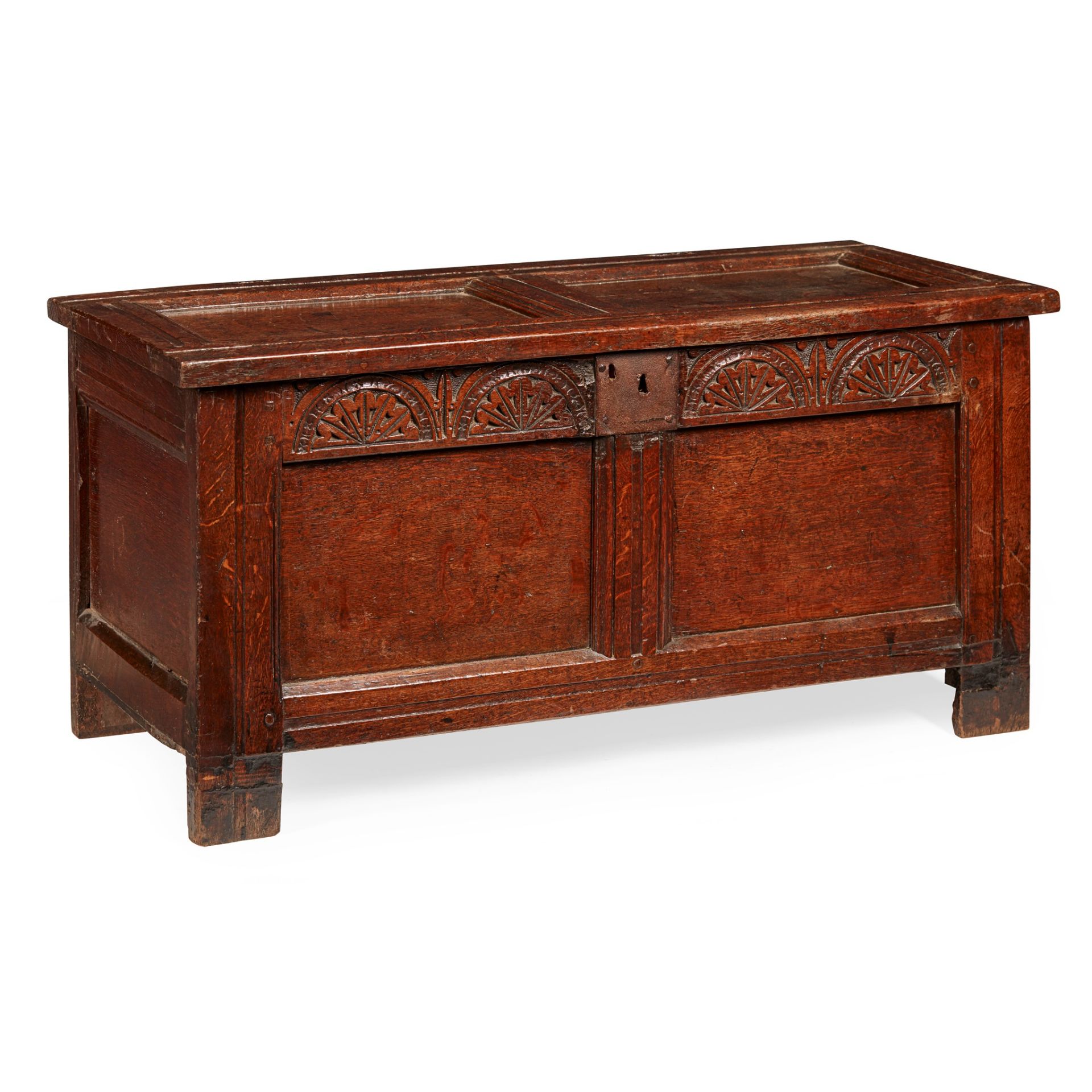OAK PANEL CHEST LATE 17TH/ EARLY 18TH CENTURY