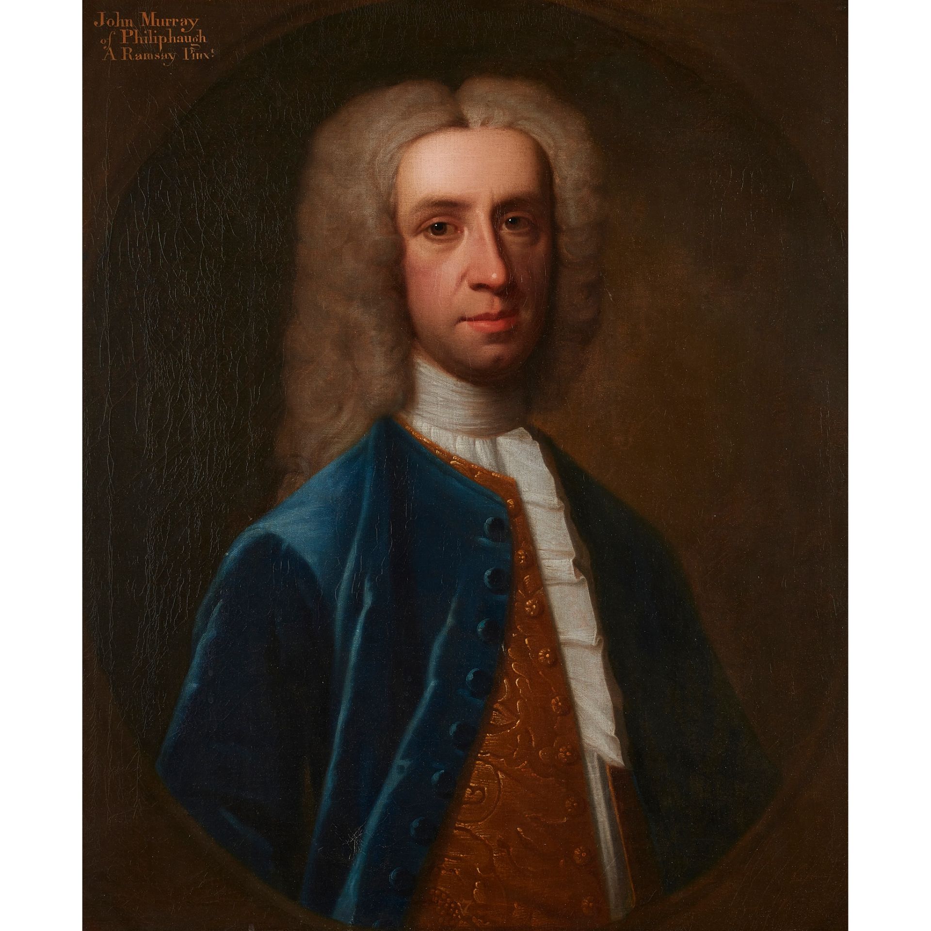 ATTRIBUTED TO ALLAN RAMSAY (SCOTTISH 1713-1784) PORTRAIT OF JOHN MURRAY OF PHILIPHAUGH, MP FOR