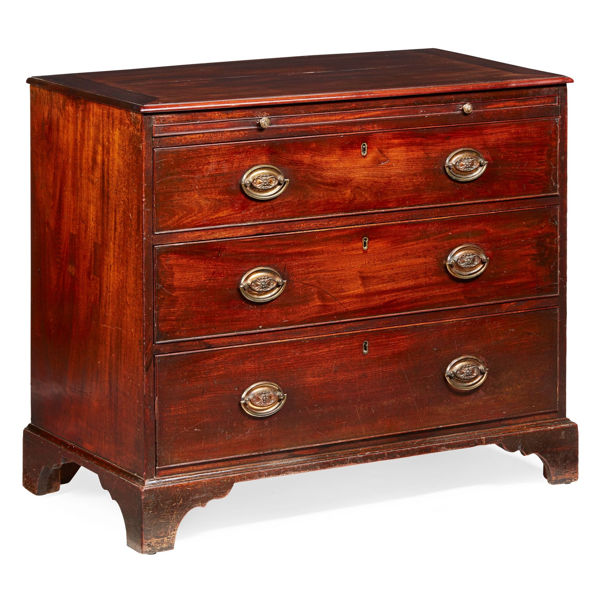 GEORGE III MAHOGANY BACHELOR'S CHEST OF DRAWERS 18TH CENTURY
