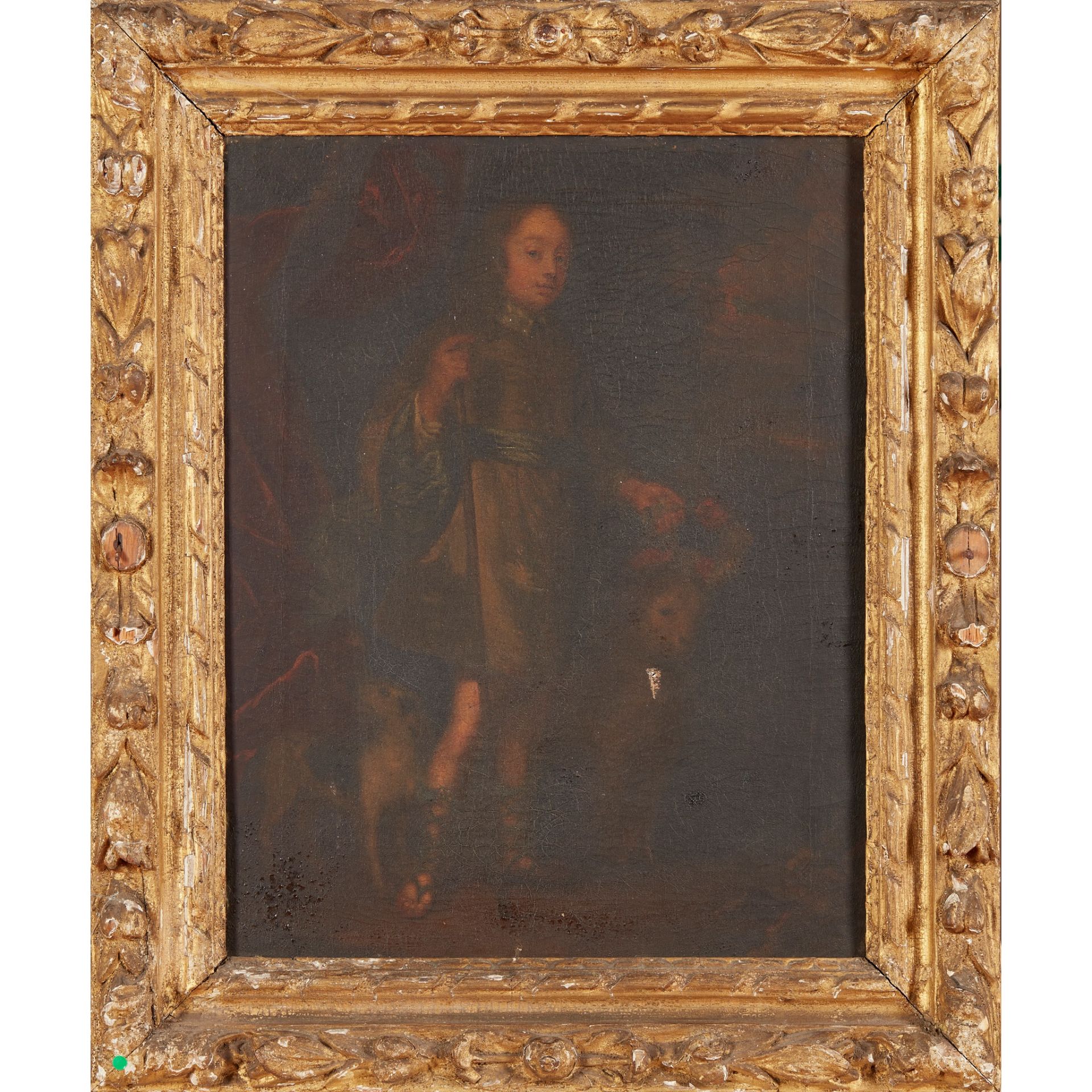 CIRCLE OF SIR PETER LELY (DUTCH 1618-1680) FULL LENGTH PORTRAIT OF THE HON. CHARLES BERTIE, 5TH SON - Image 2 of 3