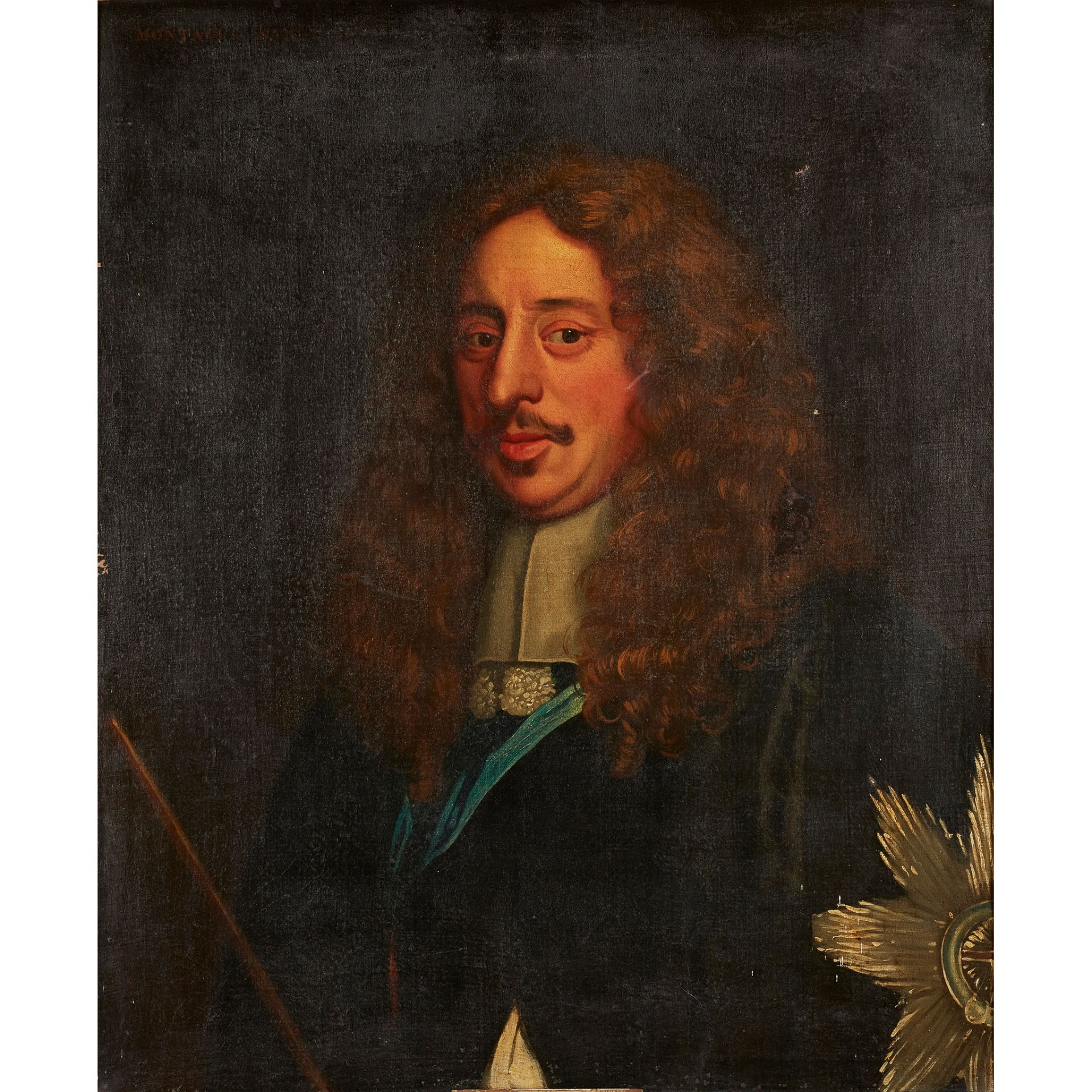 18TH CENTURY BRITISH SCHOOL HALF LENGTH PORTRAIT OF MONTAGUE, 2ND EARL OF LINDSEY