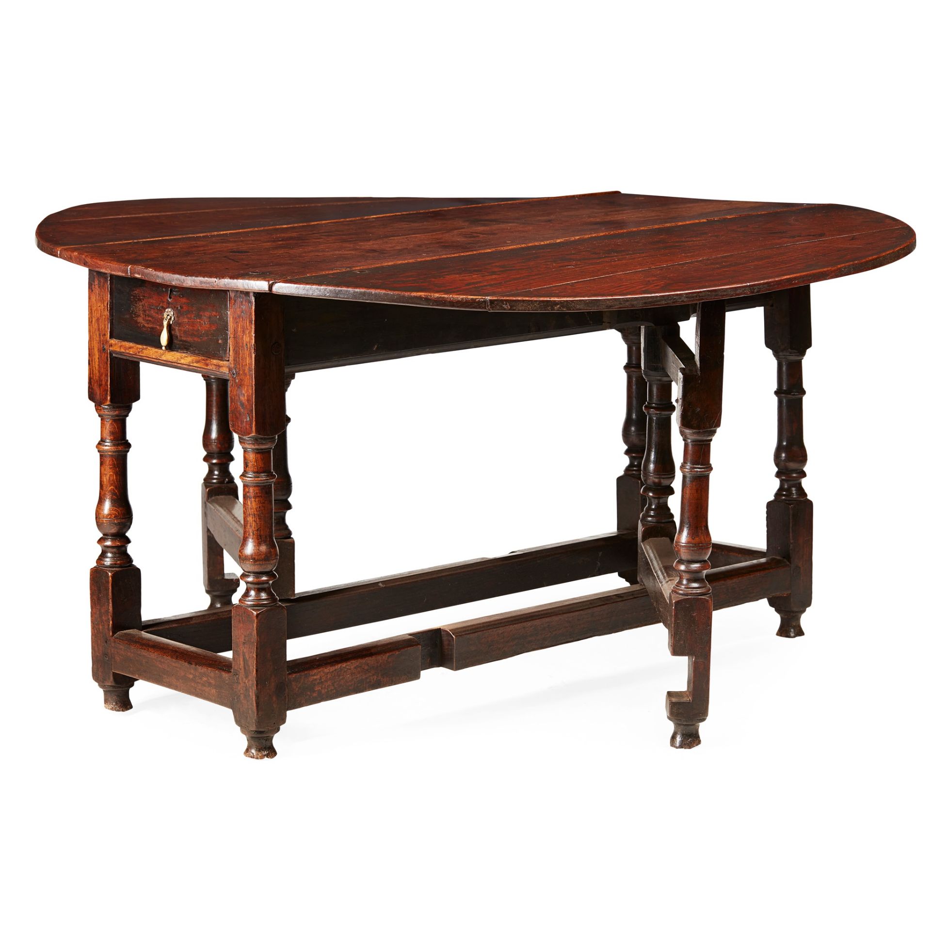 GEORGIAN OAK GATELEG DROP-LEAF TABLE 18TH CENTURY - Image 2 of 2