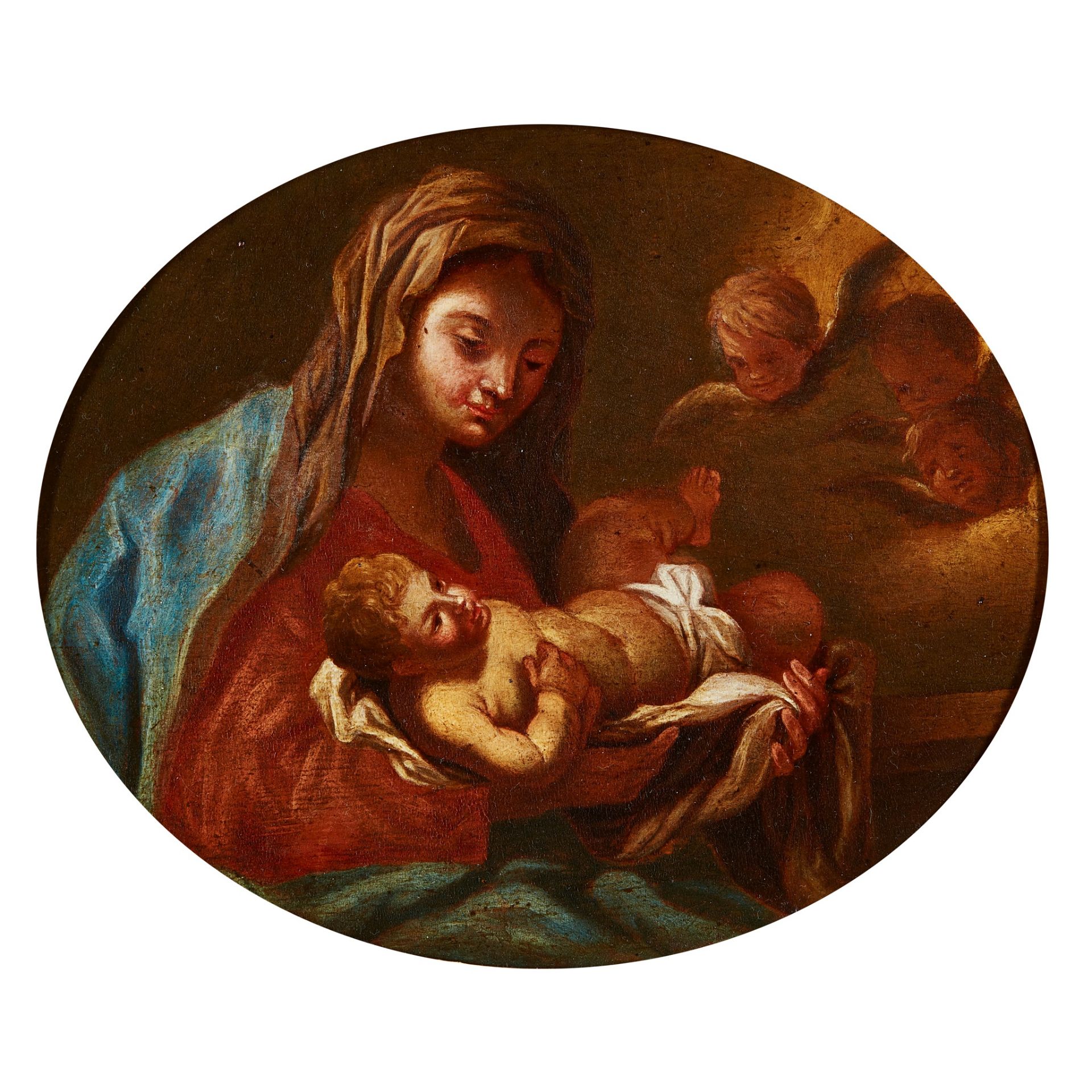 17TH CENTURY ITALIAN SCHOOL MADONNA AND CHILD