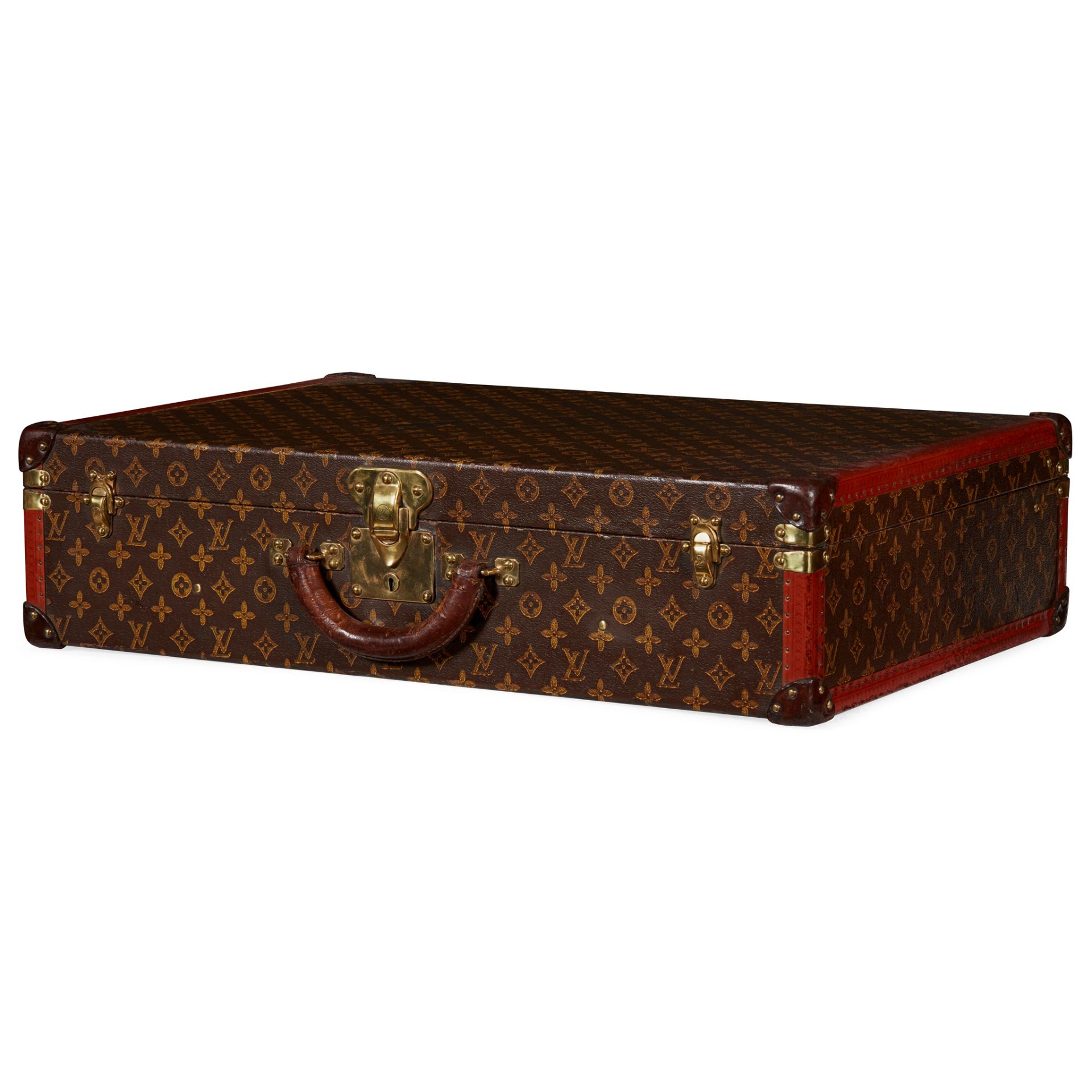 LOUIS VUITTON SIGNATURE MONOGRAM SUITCASE MID 20TH CENTURY