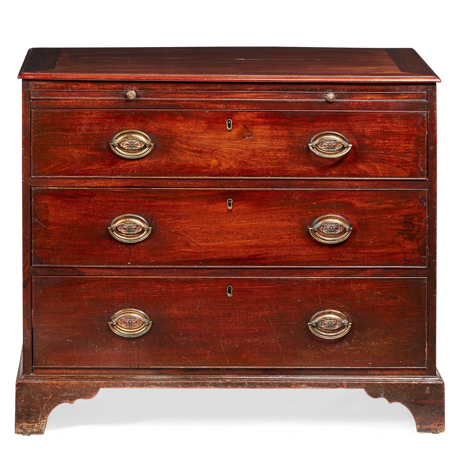 GEORGE III MAHOGANY BACHELOR'S CHEST OF DRAWERS 18TH CENTURY - Image 2 of 3