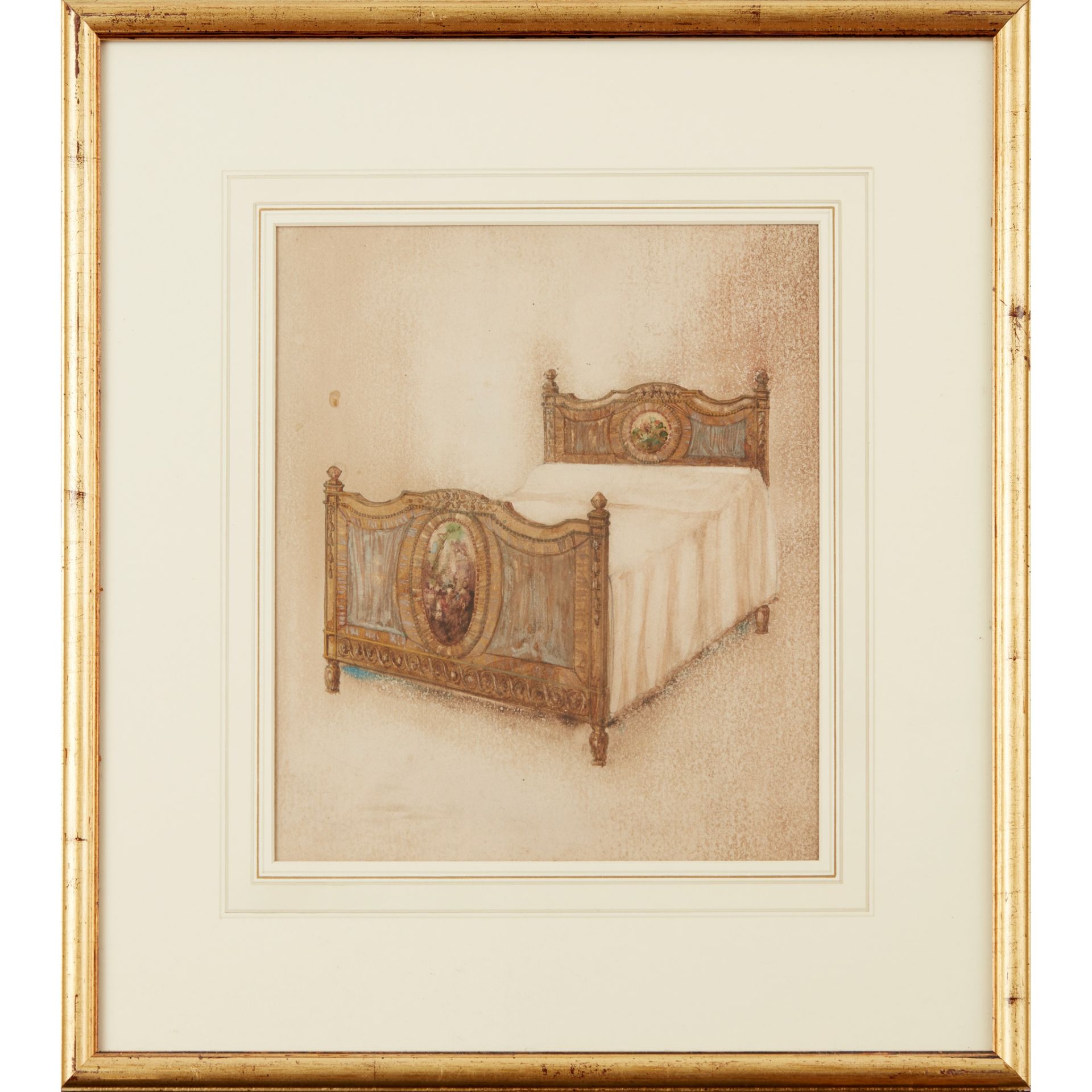 COLLECTION OF THIRTEEN WATERCOLOUR FURNITURE ILLUSTRATIONS, FOR W.&J. SLOANE, NEW YORK EARLY 20TH - Bild 12 aus 12