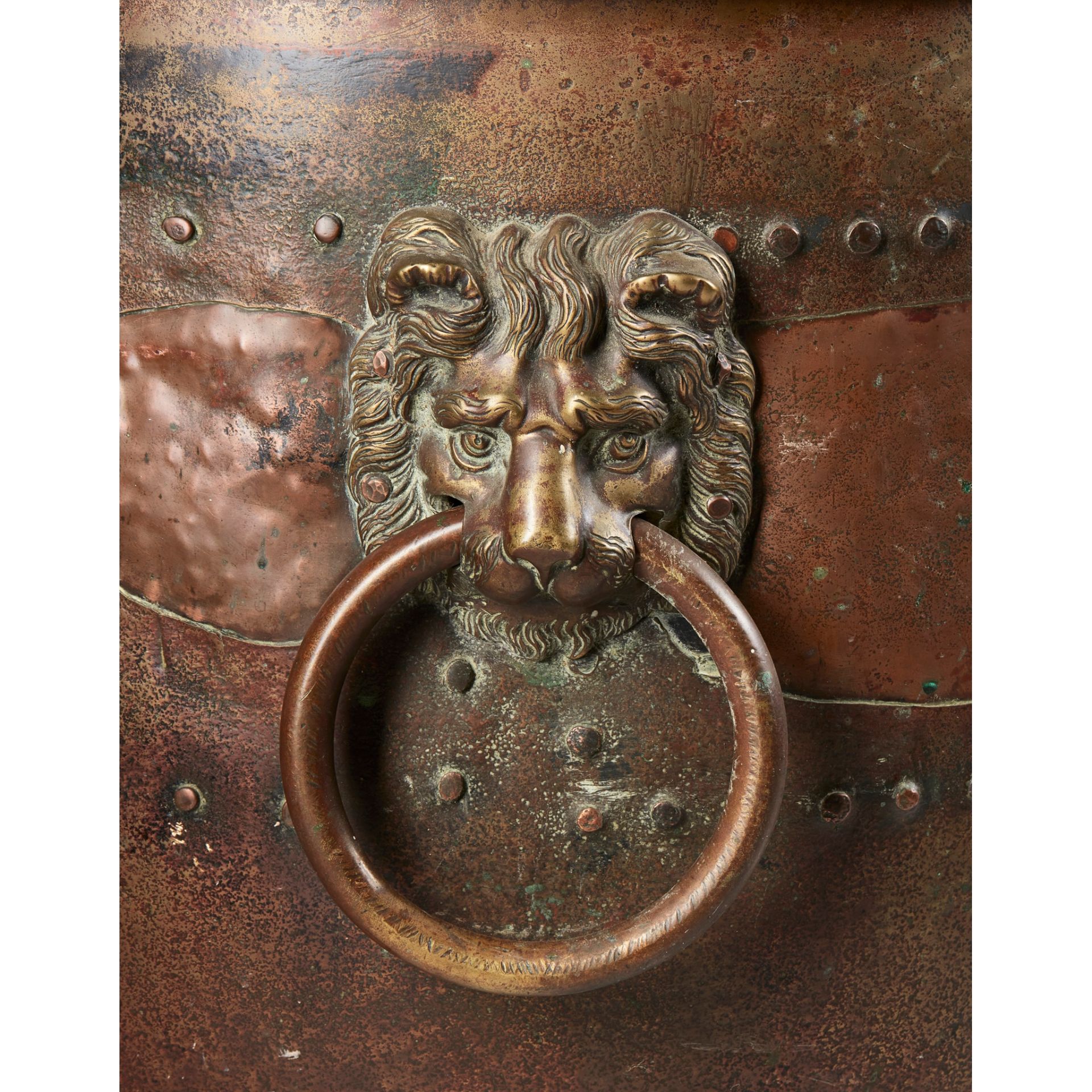 DUTCH COPPER AND BRASS LOG BIN 19TH CENTURY - Image 2 of 2