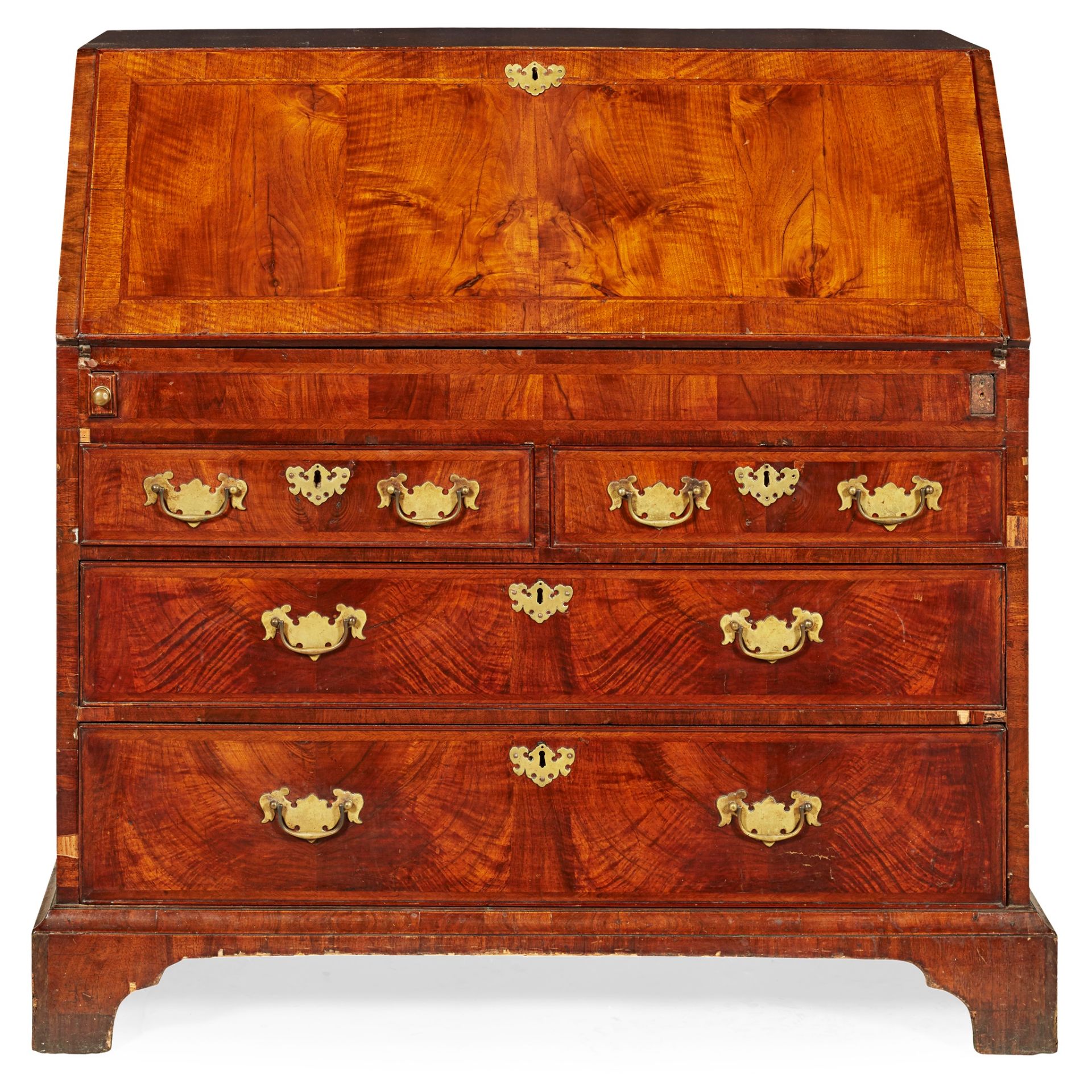 GEORGE I WALNUT BUREAU 18TH CENTURY