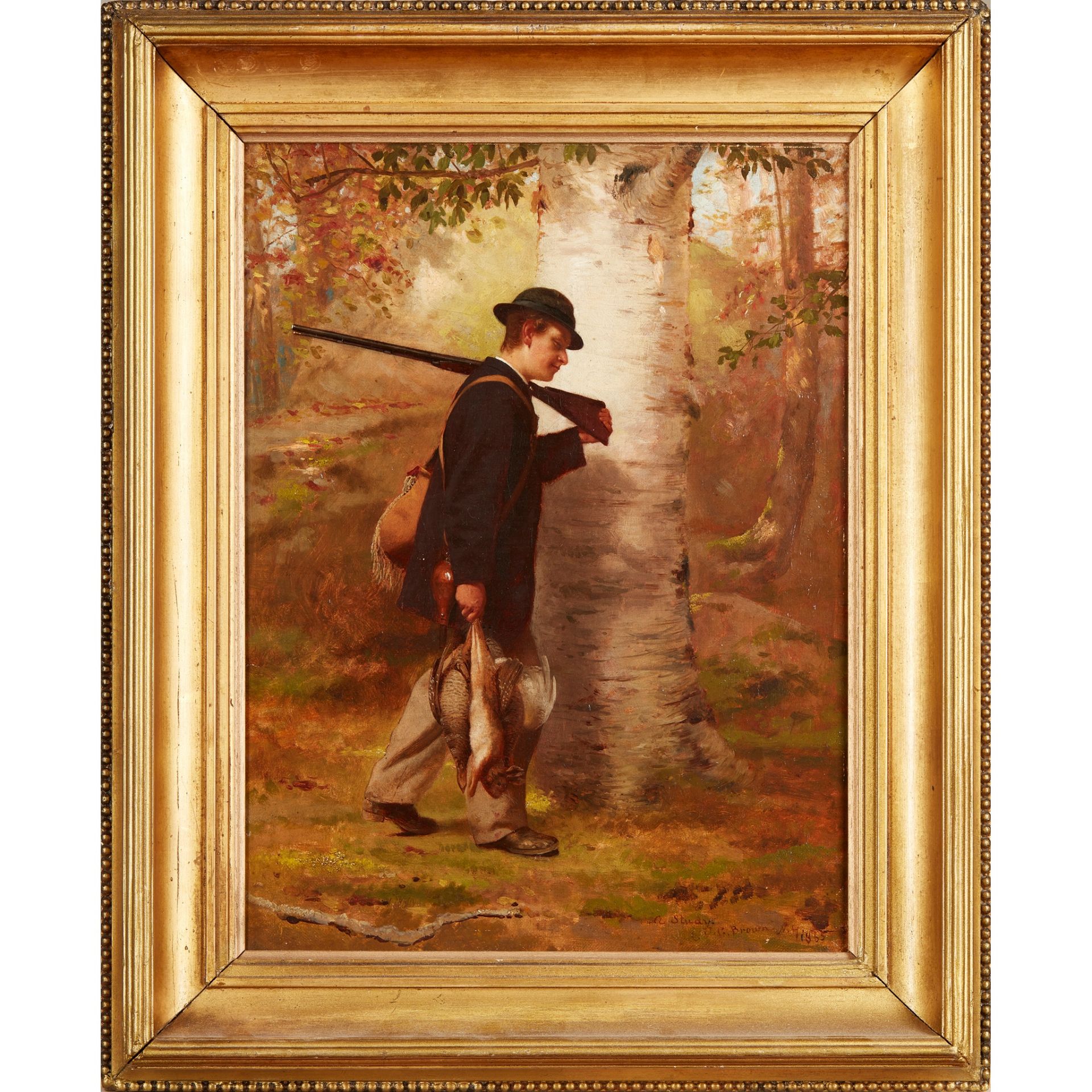 JOHN GEORGE BROWN (AMERICAN 1831-1913) A DAY'S SHOOTING - Bild 2 aus 3