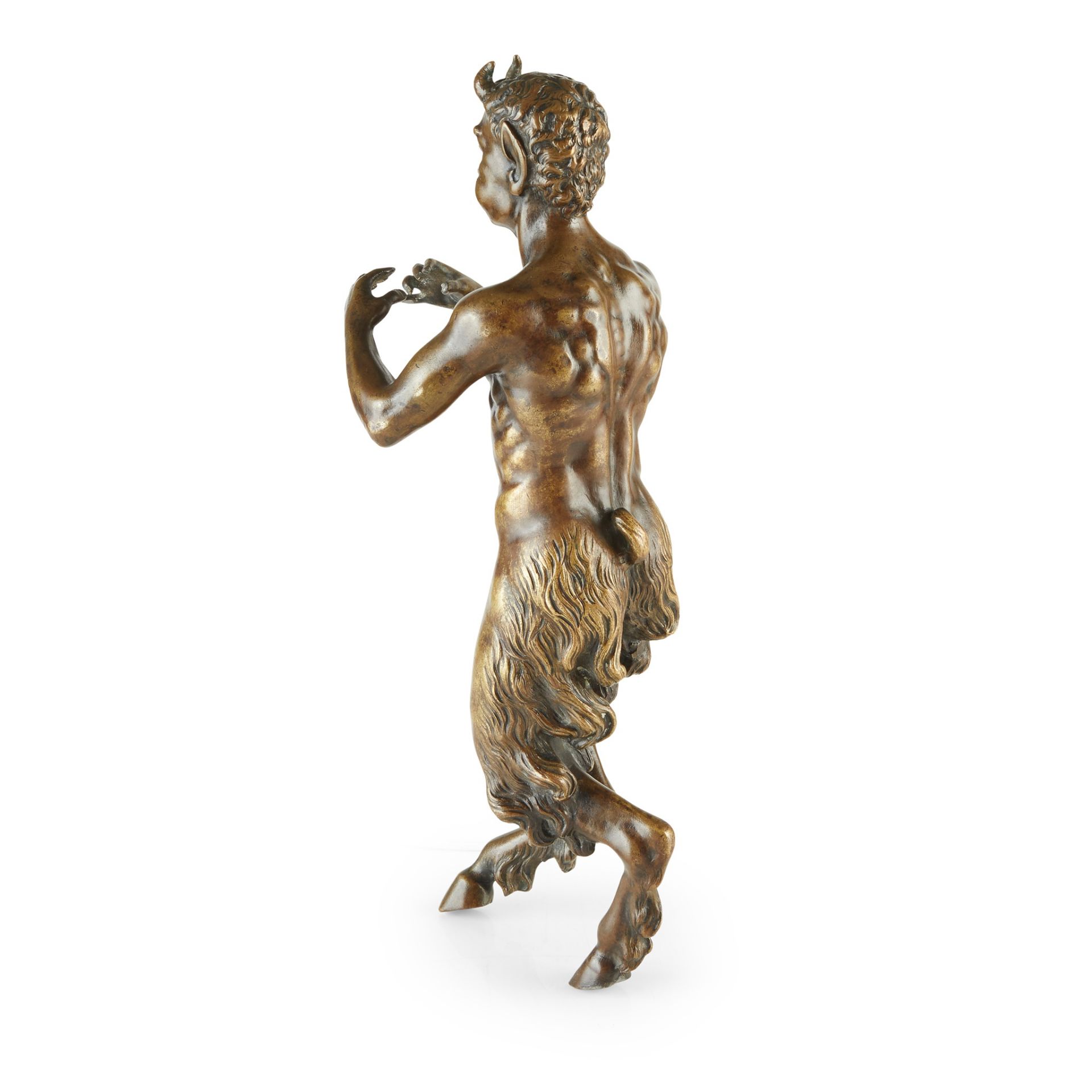 CONTINENTAL BRONZE FIGURE OF A SATYR LATE 19TH/ EARLY 20TH CENTURY - Bild 3 aus 4