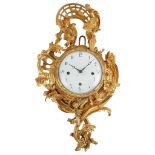 FRENCH GILT BRONZE CARTEL CLOCK CASE 19TH CENTURY