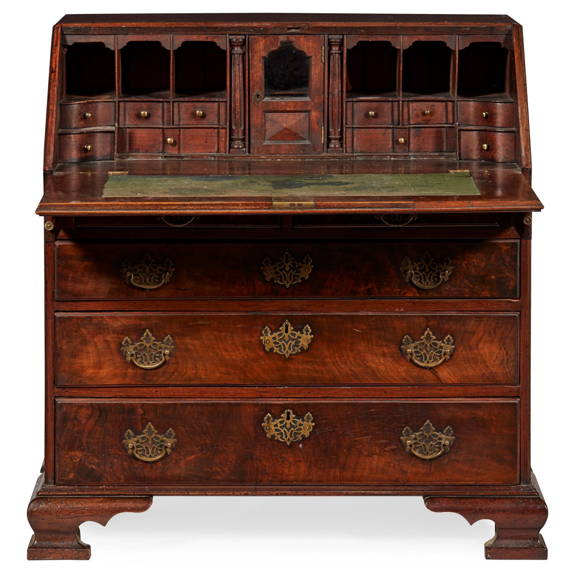 GEORGE II WALNUT BUREAU EARLY 18TH CENTURY - Image 2 of 2