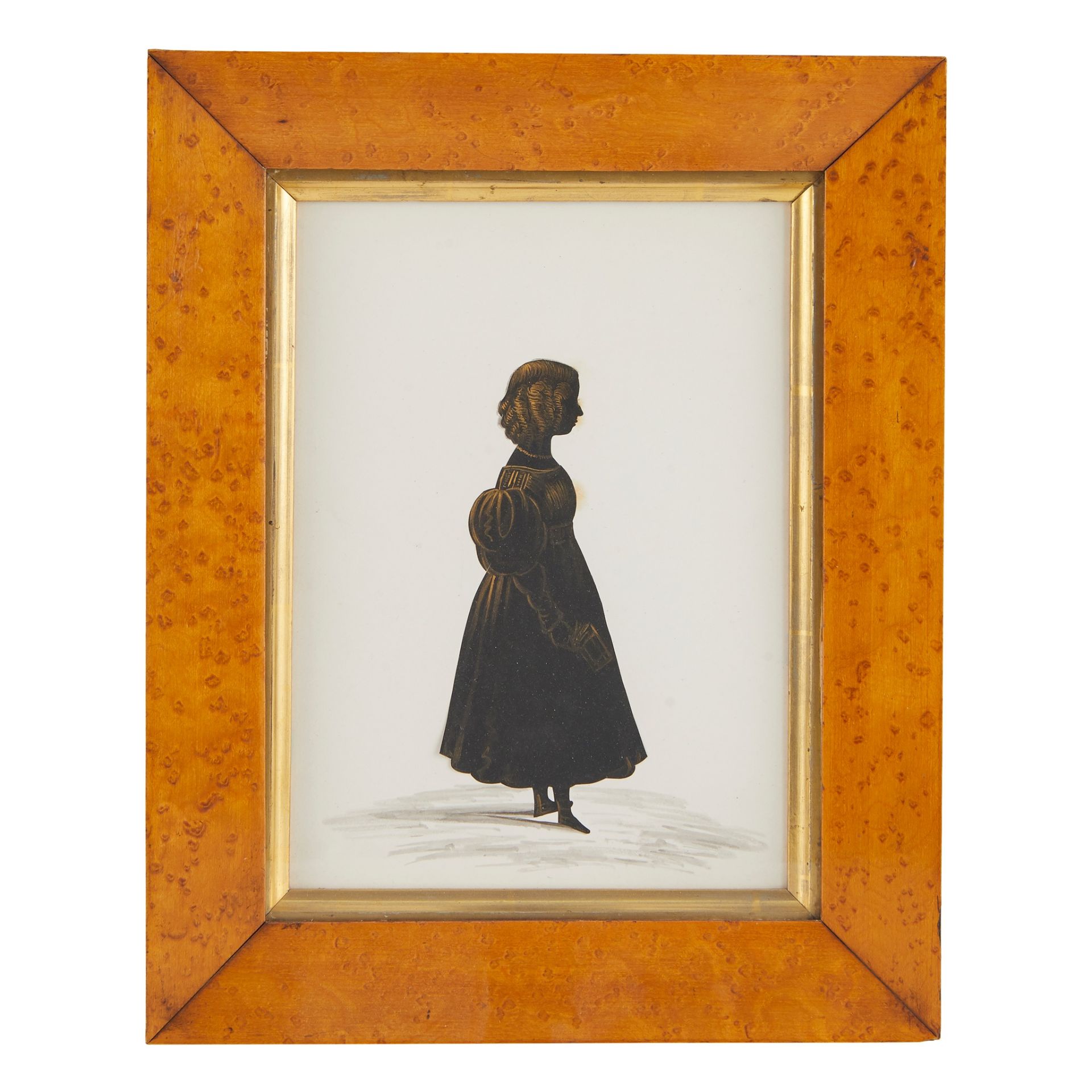 THREE SILHOUETTE PORTRAITS OF SIBLINGS EARLY 19TH CENTURY - Image 4 of 4