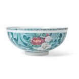 FAMILLE ROSE 'FLOWER' BOWL JINGDEZHEN MARK, 20TH CENTURY